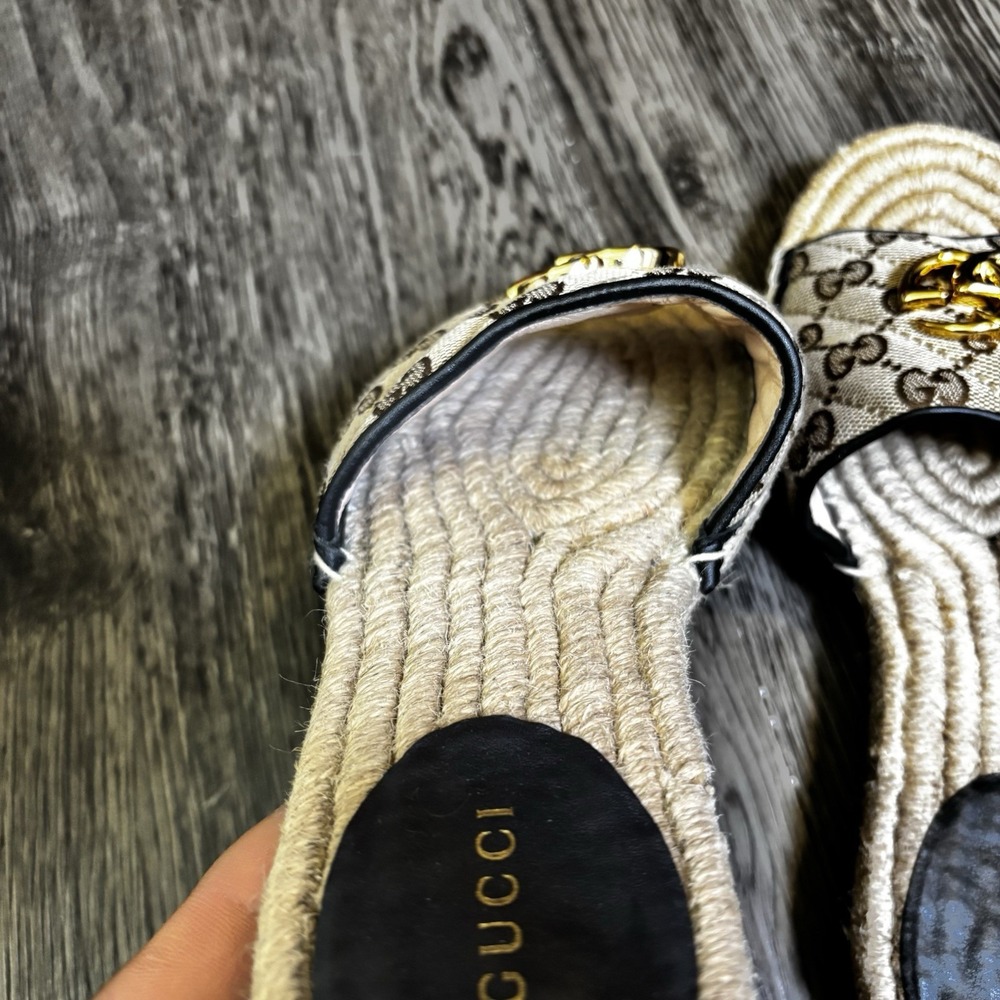 Gucci GG Canvas Espadrilles EU 37 1/2 - Picture 4 of 15